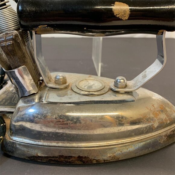 RARE HTF Antique - The ‘Superior’ Iron By Superior Electrics Ltd W/ Fabric Dial - Picture 2 of 6